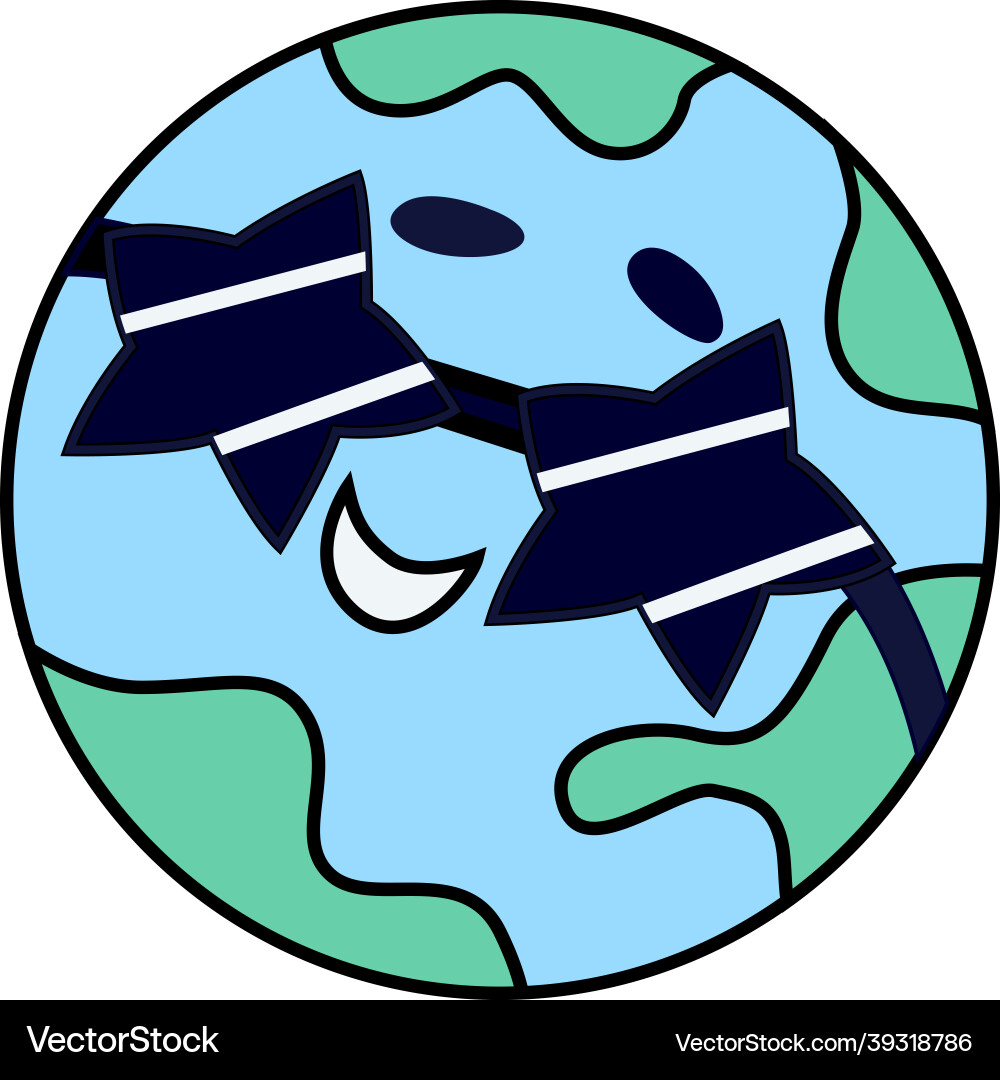 Planet doodle icon Planet doodle icon vector image