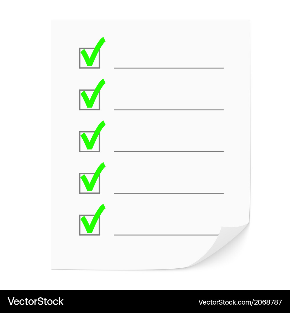 Check list Vector Image