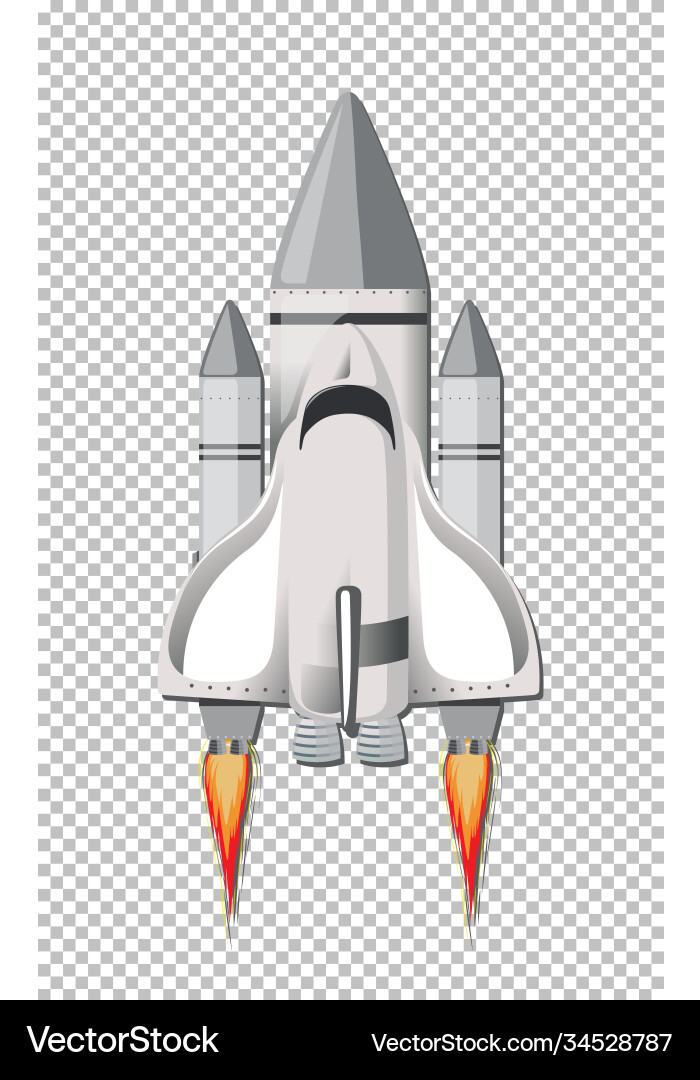 Isolated rocket on transparent background Isolated rocket on transparent background vector image