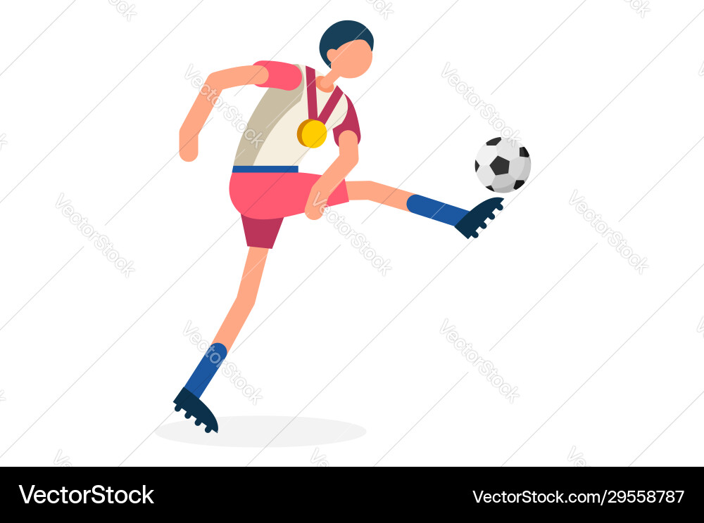 Striker Fußball Symbol Fußball-Ikone Striker Fußball Symbol Fußball-Ikone vektorbild
