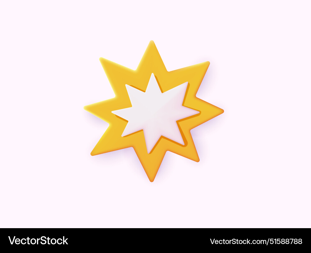 3d comic speech bubble3d Royalty Free Vector Image