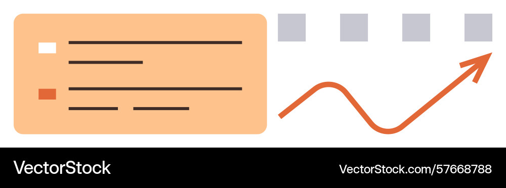 Data growth and progress represented with graph Data growth and progress represented with graph vector image