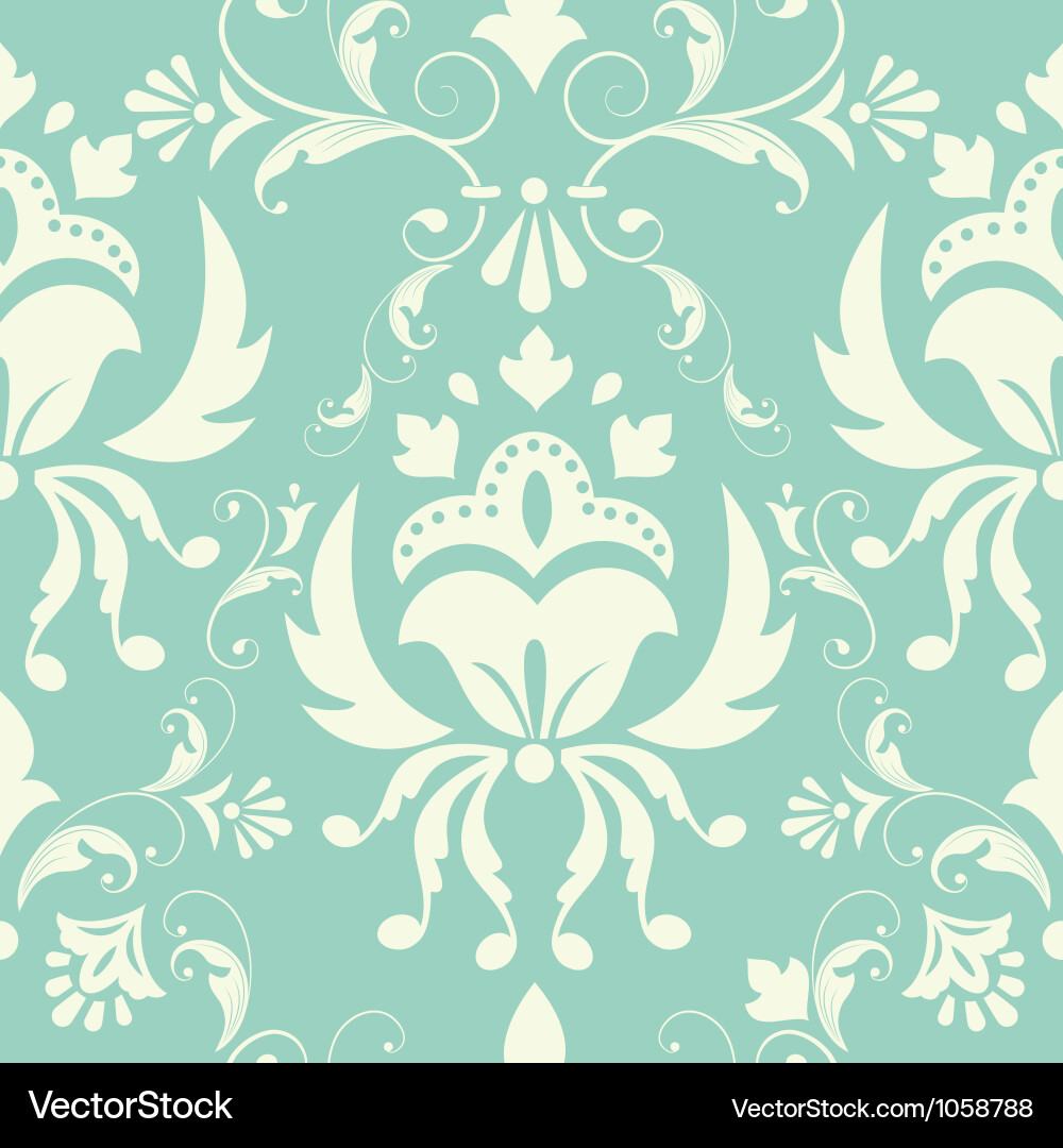 Elegant Damask Pattern vector image