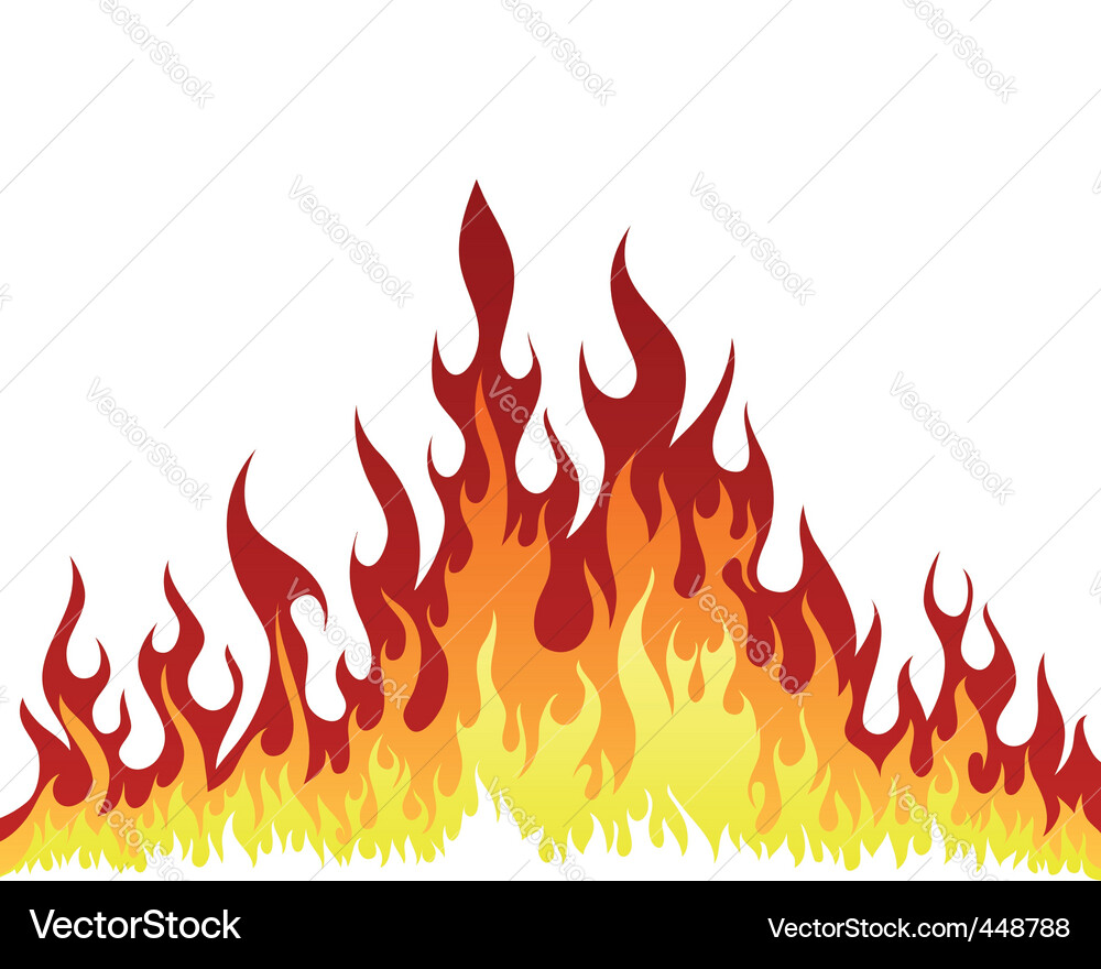 Fire background Royalty Free Vector Image - VectorStock