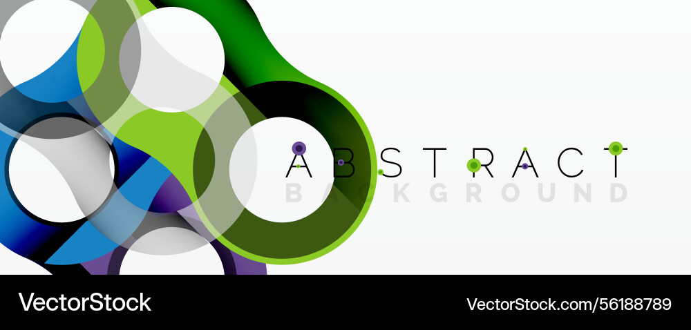 Bright circles overlap creating dynamic Bright circles overlap creating dynamic vector image