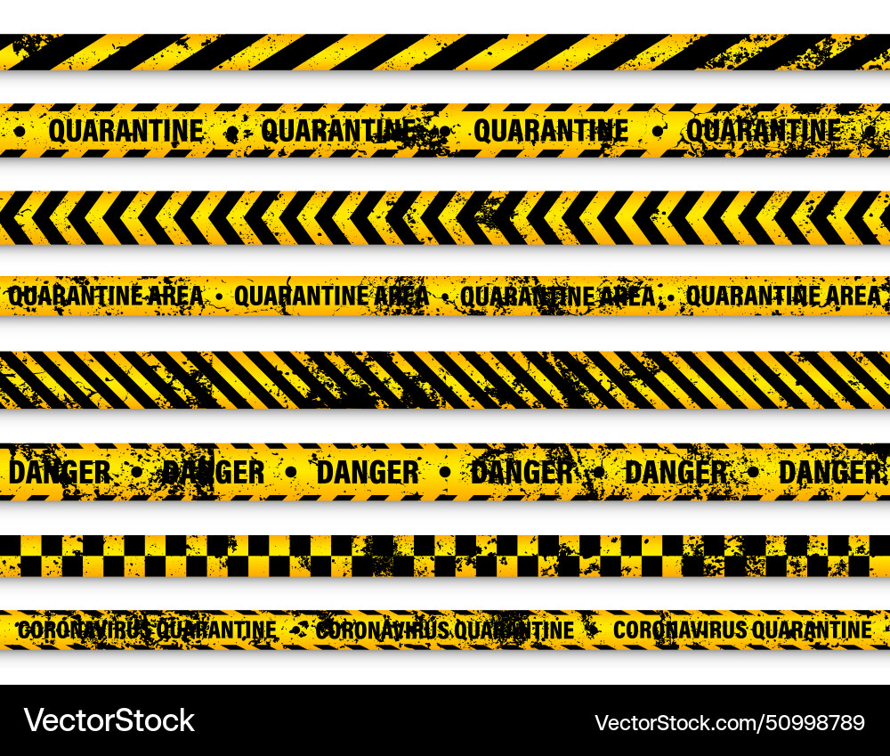 Old grunge quarantine zone warnband neu Old grunge quarantine zone warnband neu vektorbild