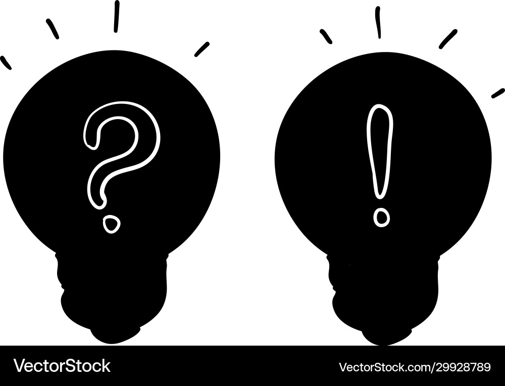 Problem solution icon symbol question and answer Problem solution icon symbol question and answer vector image