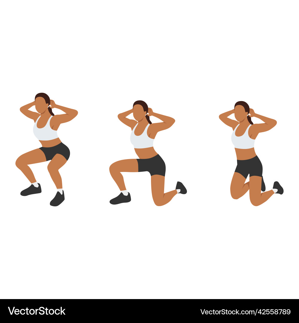 Woman doing surrender exercise flat Woman doing surrender exercise flat vector image