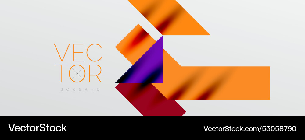 Dynamic lines and triangles Vector Image