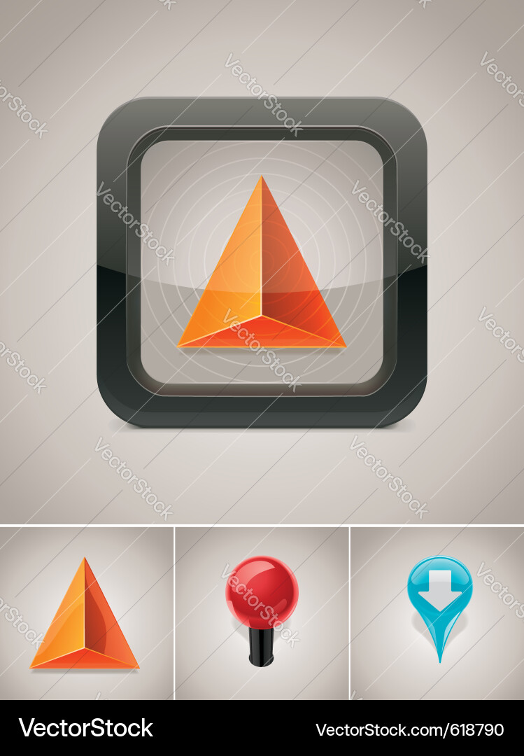 Navigation Pointer Icon vector image