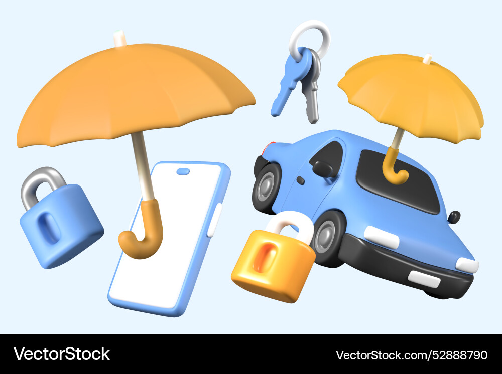 Set of elements for concepts protection Set of elements for concepts protection Vector Image