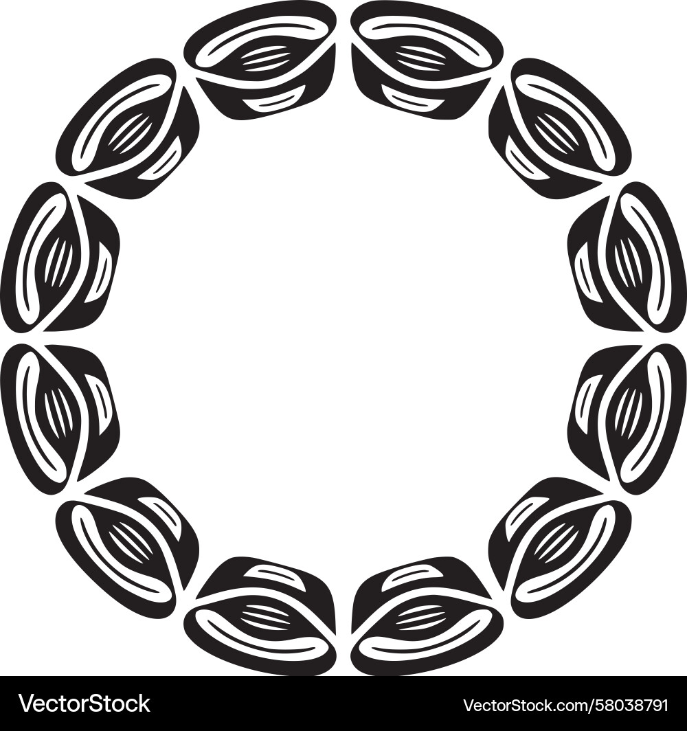 Seed Circle Pattern Vector Image