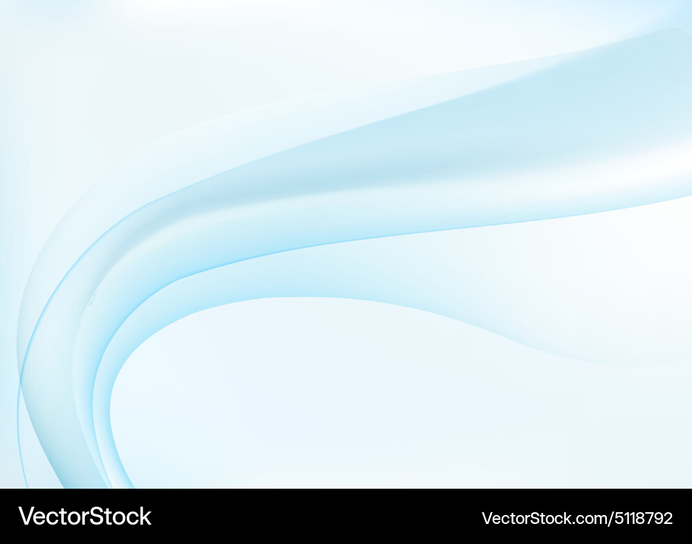 Abstract blue wavy background Royalty Free Vector Image