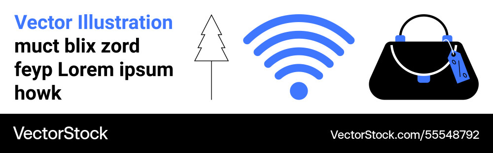 Abstract composition with tree outline wireless Abstract composition with tree outline wireless Vector Image