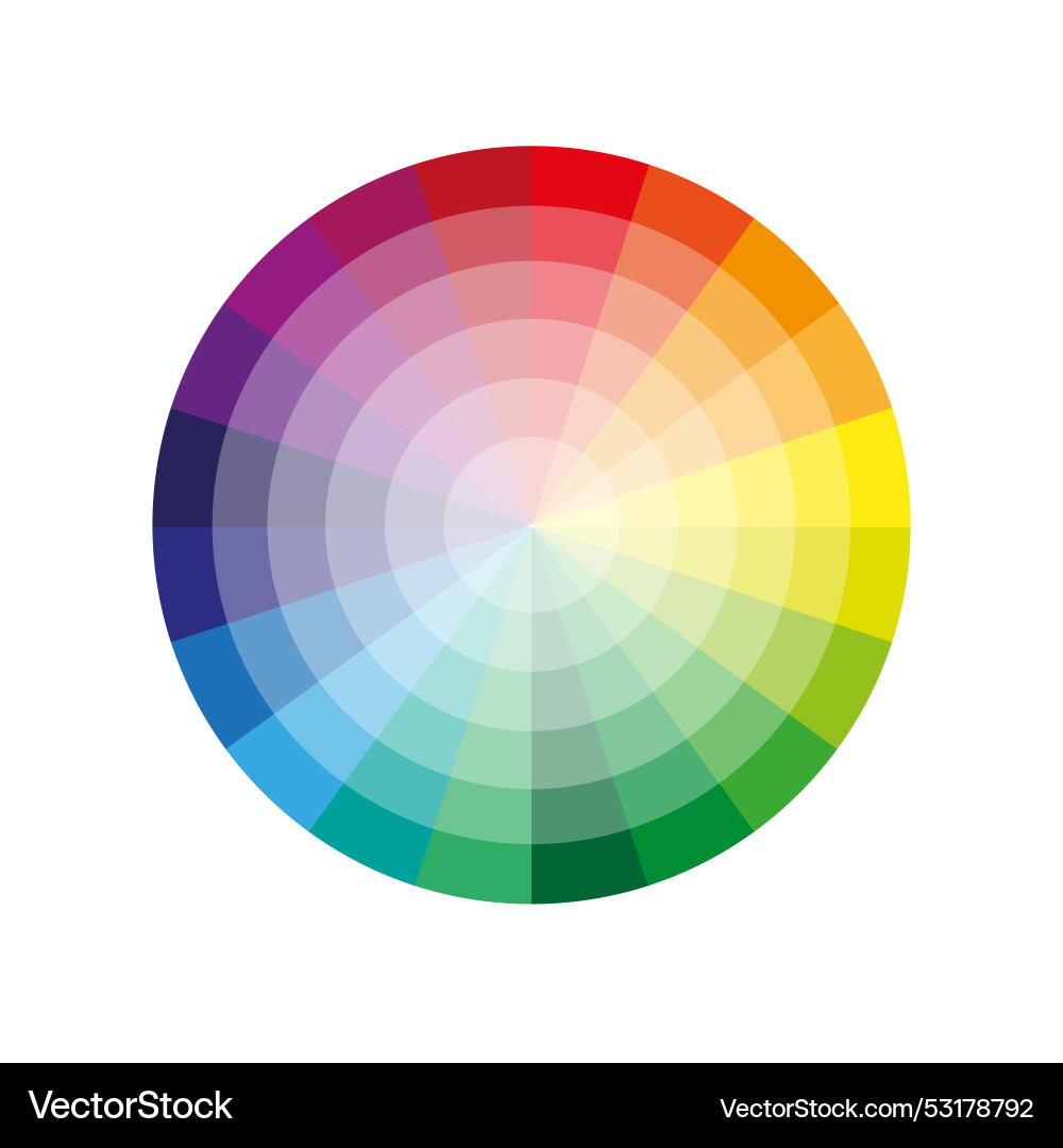 Round color palette gradient Round color palette gradient vector image