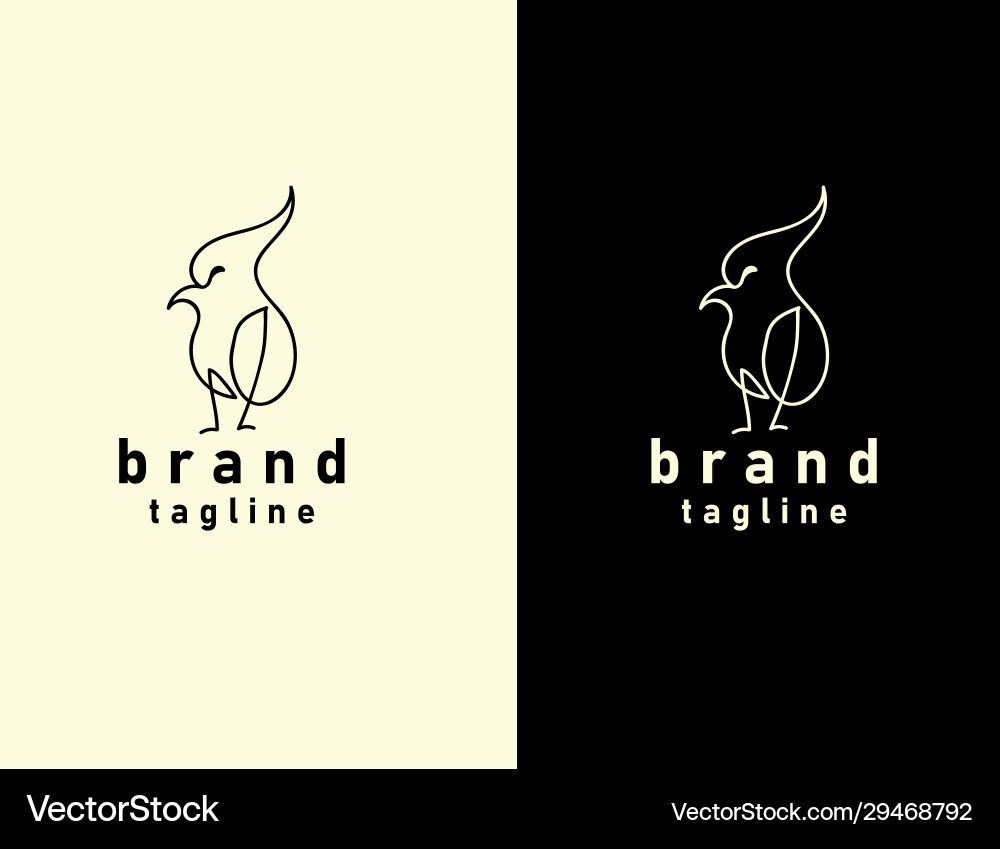 Simple and elegant bird lineart suitable for use Simple and elegant bird lineart suitable for use vector image