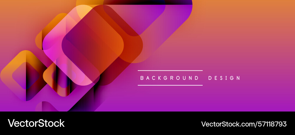 Abstract geometric shapes overlap creating vector image