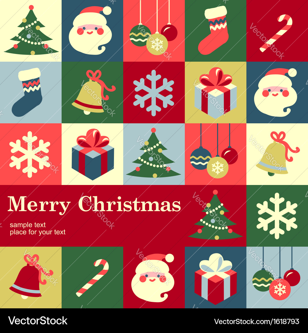 Christmas Festive Background Vector Image