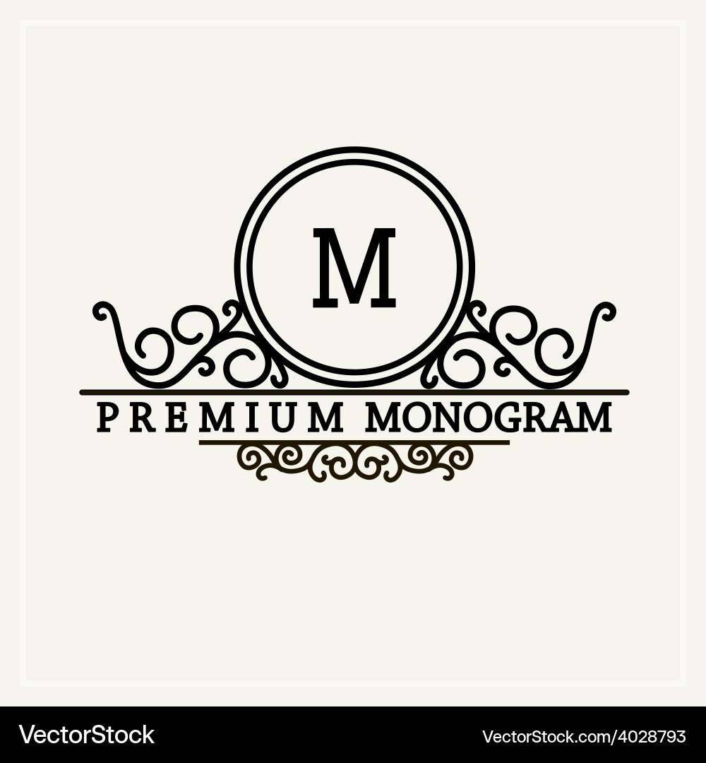 Elegant Monogram Logo vector image