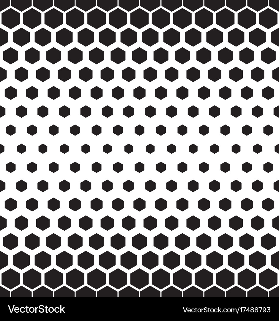 Hexagon Gradient Pattern vector image