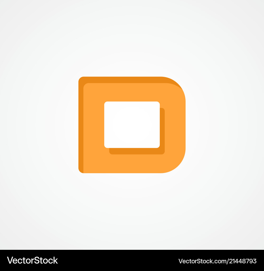 Letter d kühne geometrische Schriftelement modern Letter d kühne geometrische Schriftelement modern vektorbild