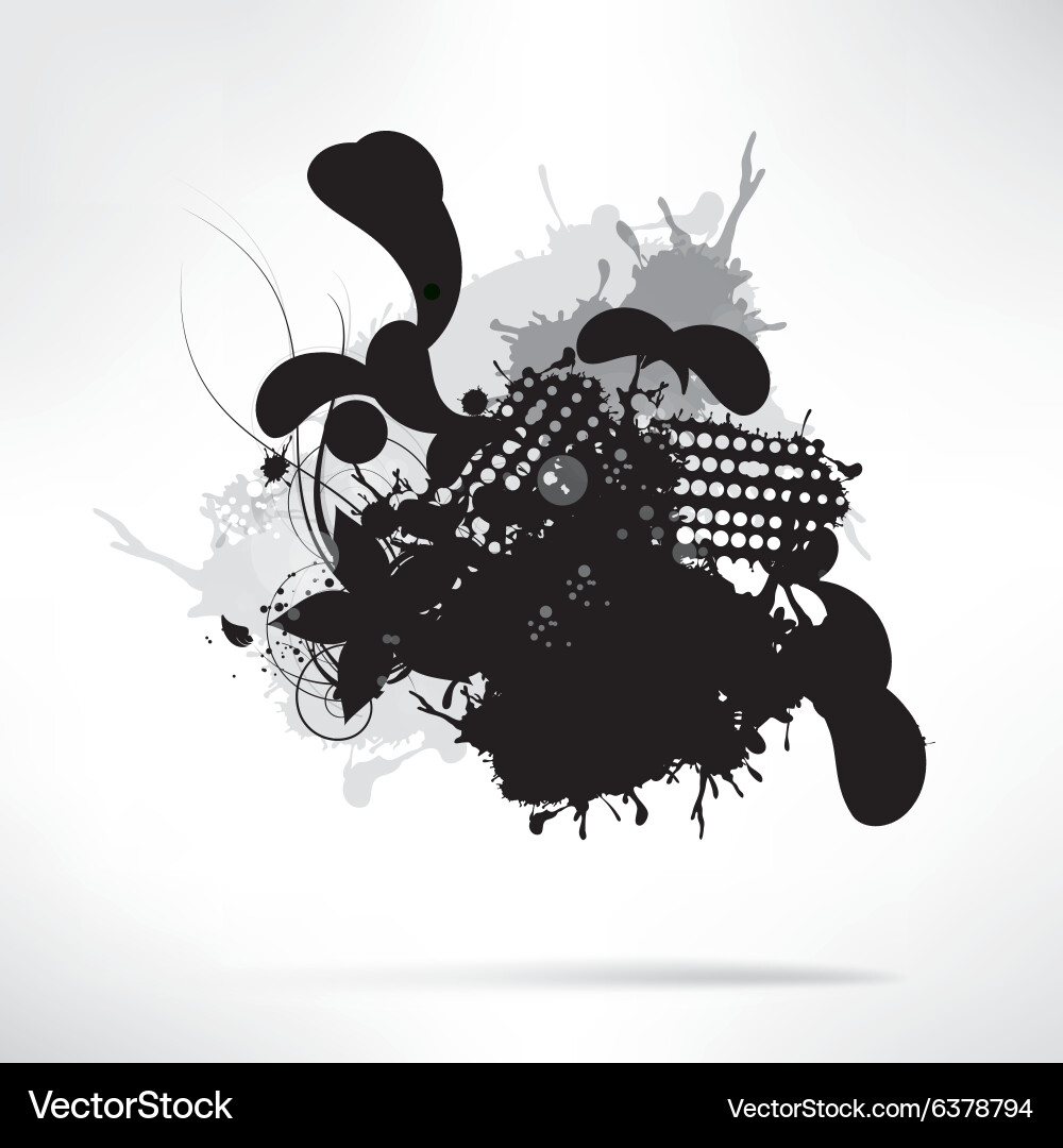 Abstract background with splash vector image