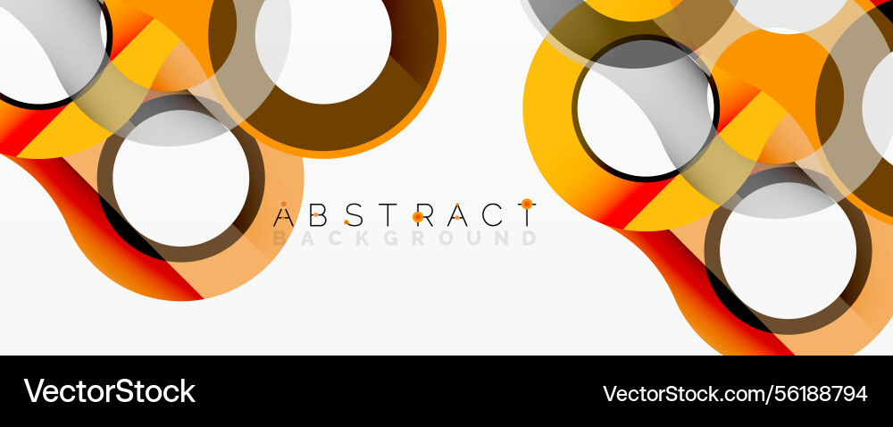 Abstract design features overlapping circles Abstract design features overlapping circles Vector Image