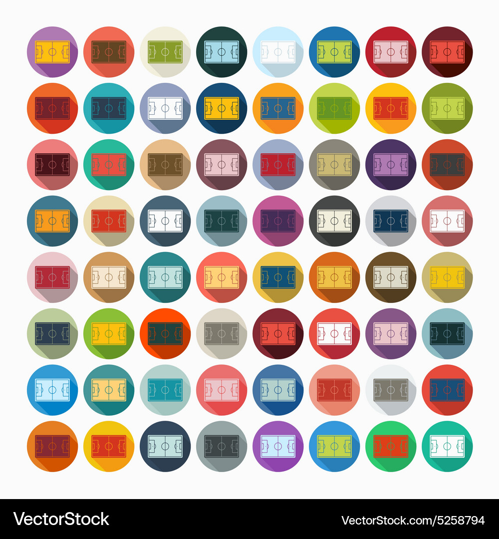 Flat design playing field Vector Image