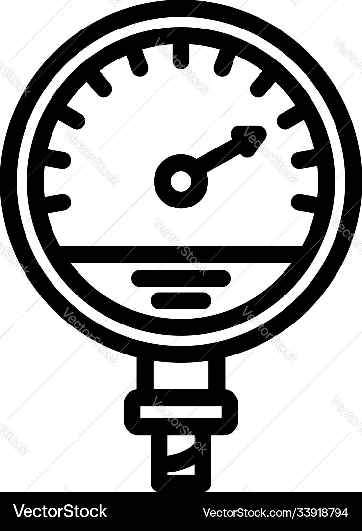 Manometer machine icon outline style Manometer machine icon outline style vector image