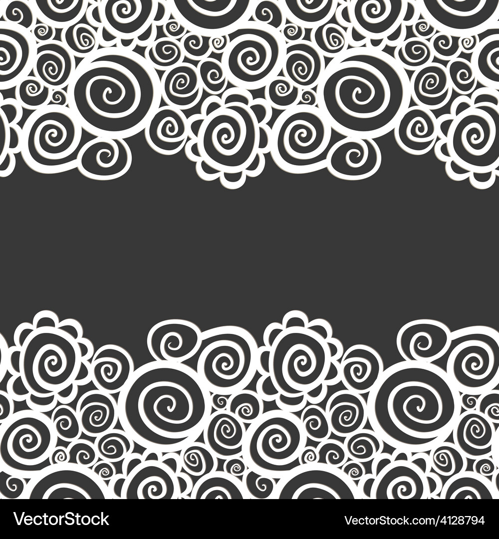 Seamless abstract curly wave pattern Vector Image