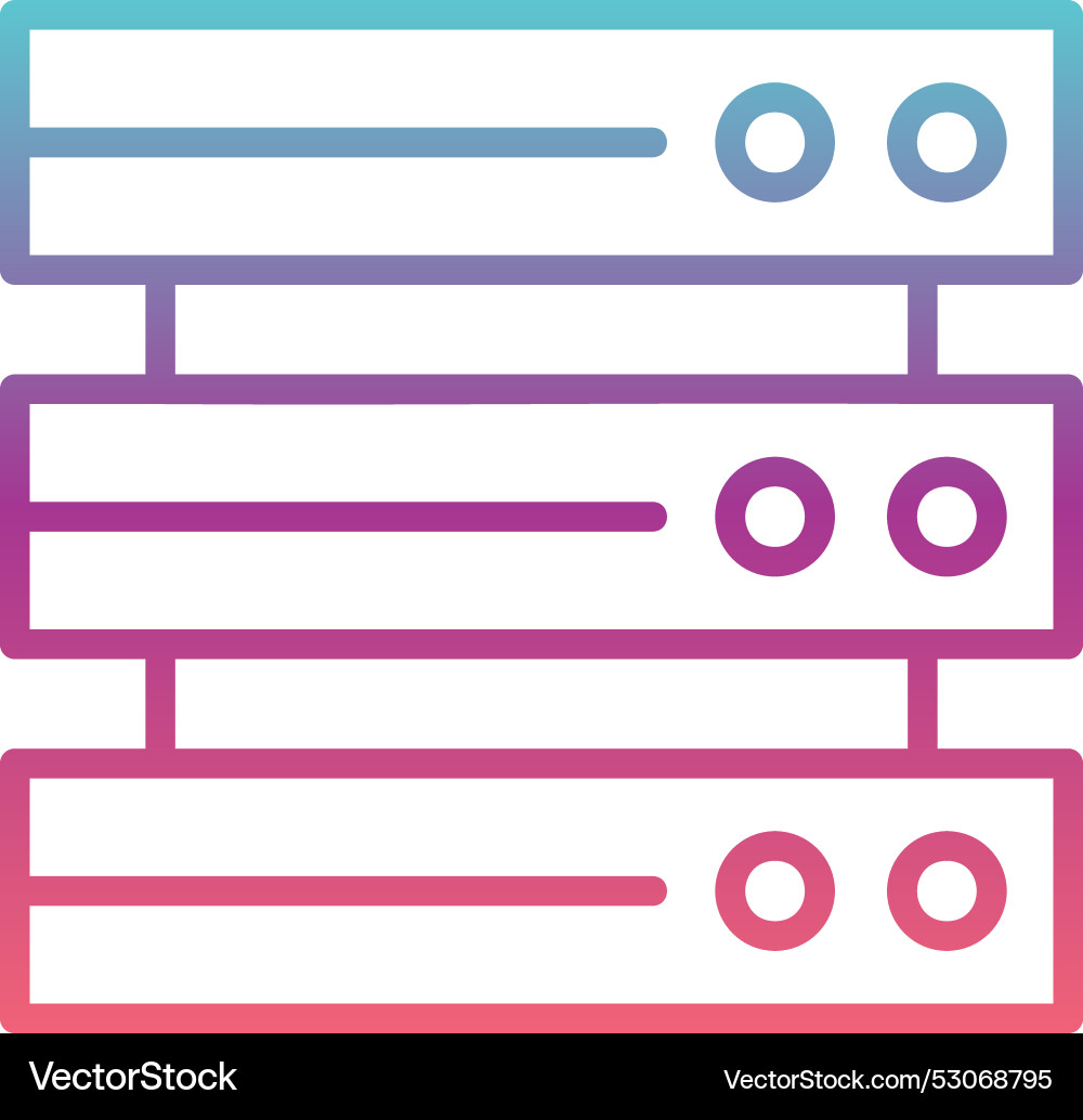 Database line gradient design Vector Image