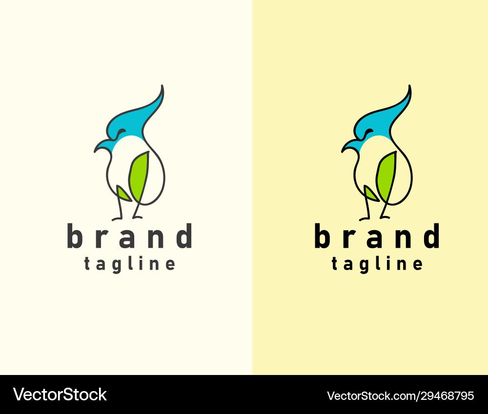 Simple and elegant bird lineart suitable for use vector image