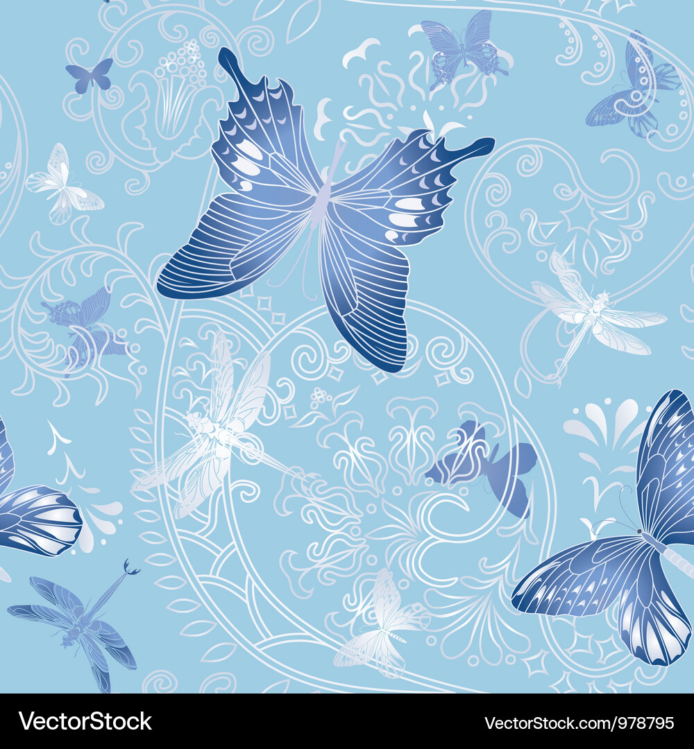 Spring seamless Vector Image
