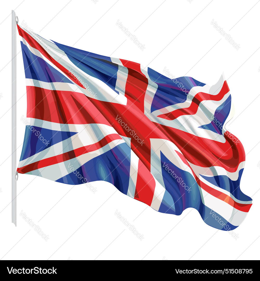 Union Jack Flag - United Kingdom vector image