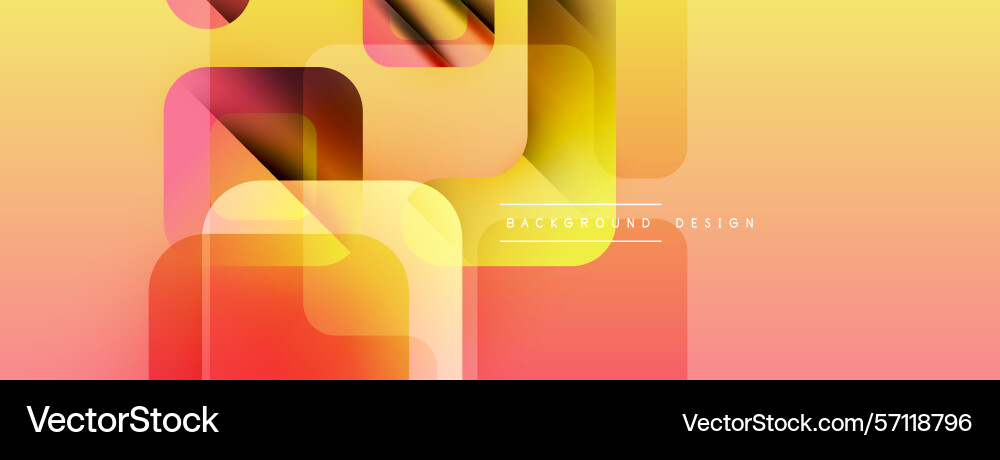 Abstract geometric shapes overlap creating warm Abstract geometric shapes overlap creating warm vector image