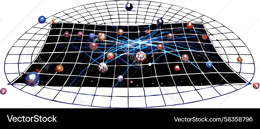 Global Data Flow Network Vector Image