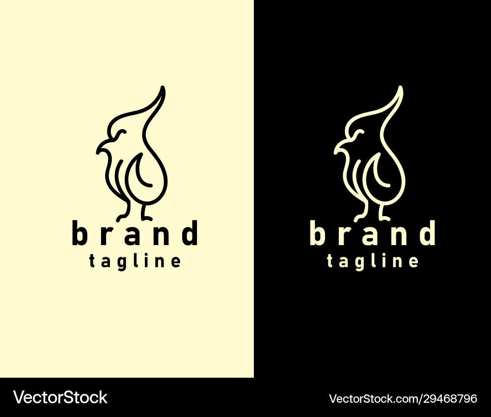 Simple and elegant bird lineart suitable for use Simple and elegant bird lineart suitable for use vector image