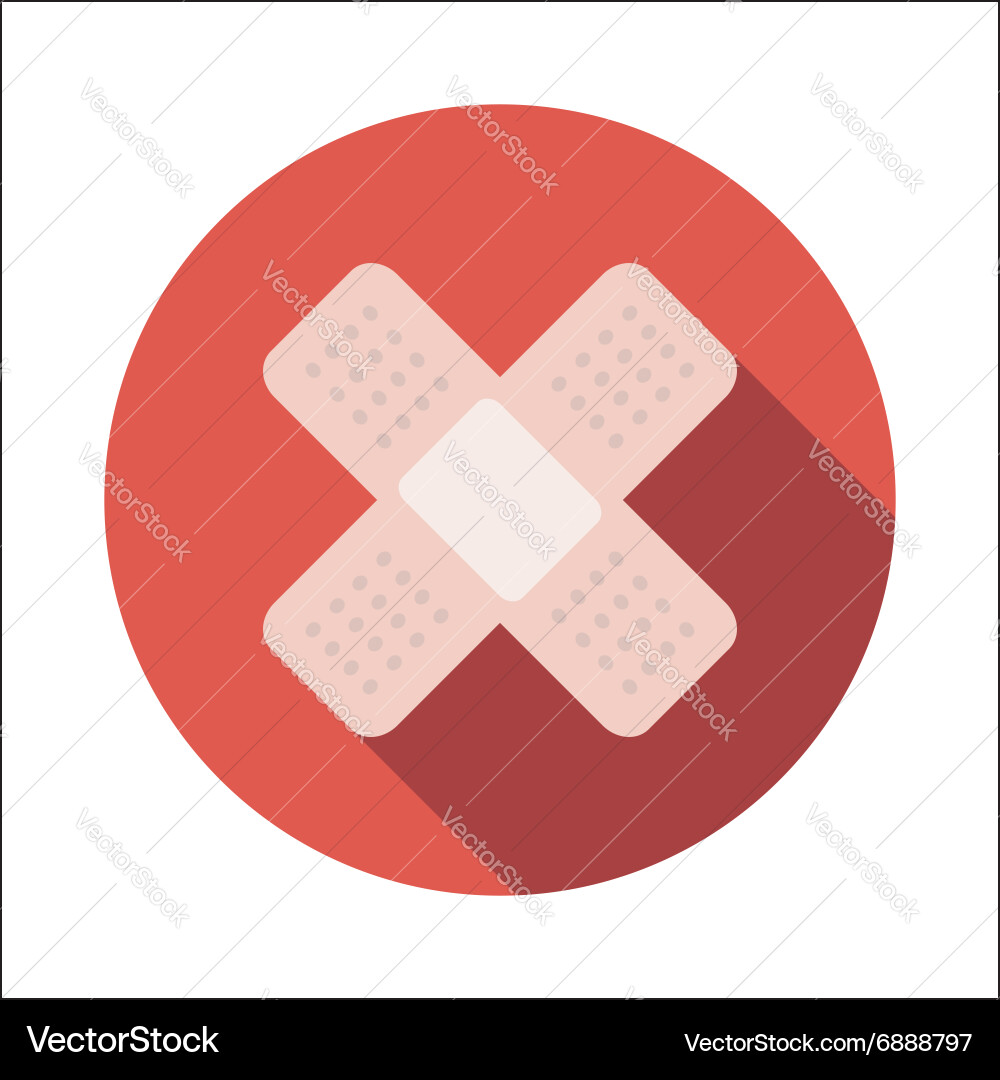 Patch flat icon Vector Image
