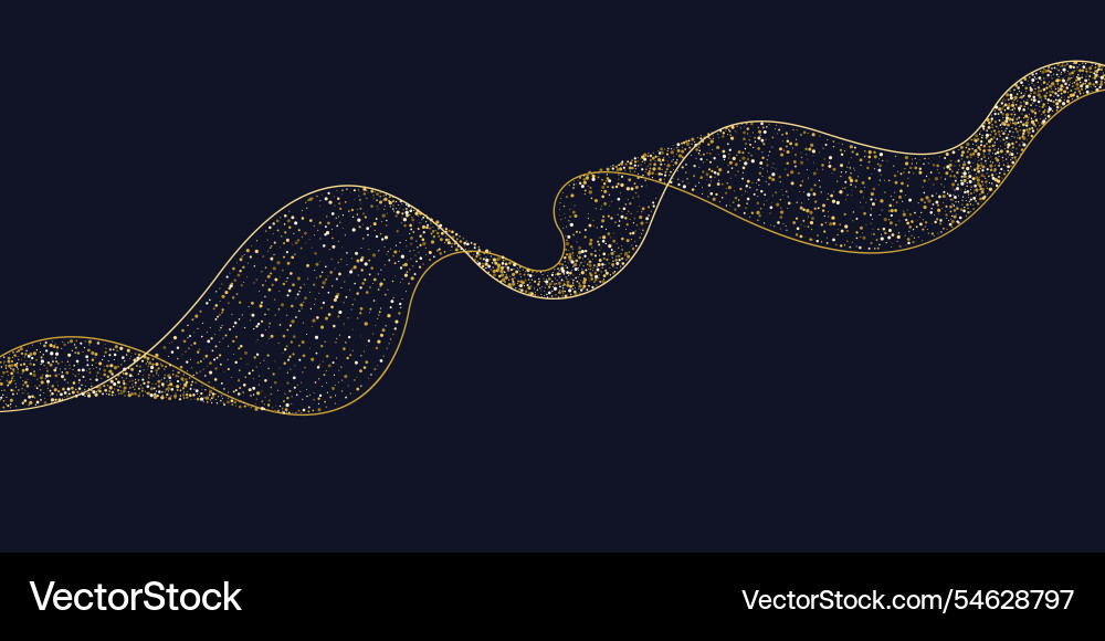 Poster with dynamic waves in minimal style Poster with dynamic waves in minimal style vector image