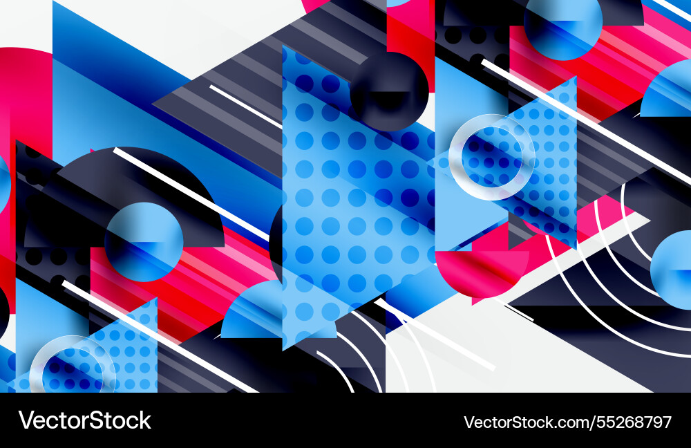 Sleek abstract background - layered triangles Vector Image