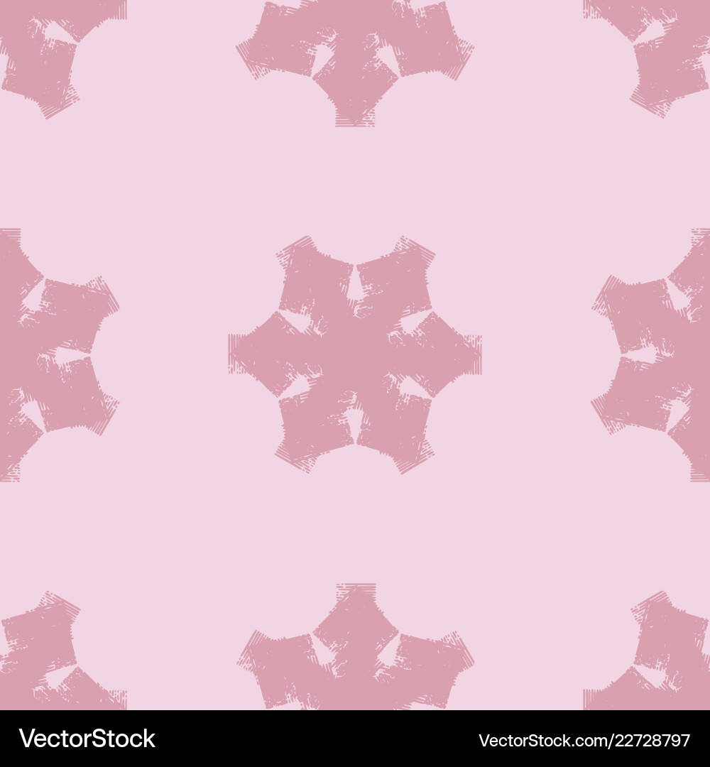 Snowflake Seamless Pattern vector image