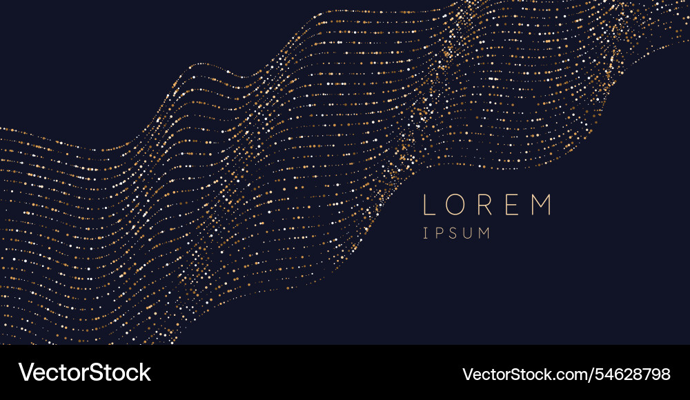 Poster with dynamic waves in minimal style Poster with dynamic waves in minimal style vector image