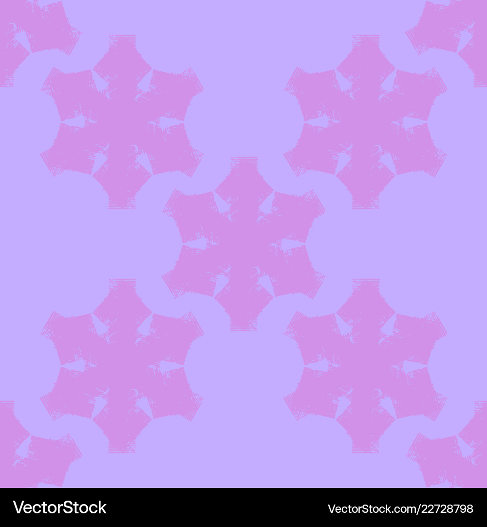 Snowflake Seamless Pattern Vector Image