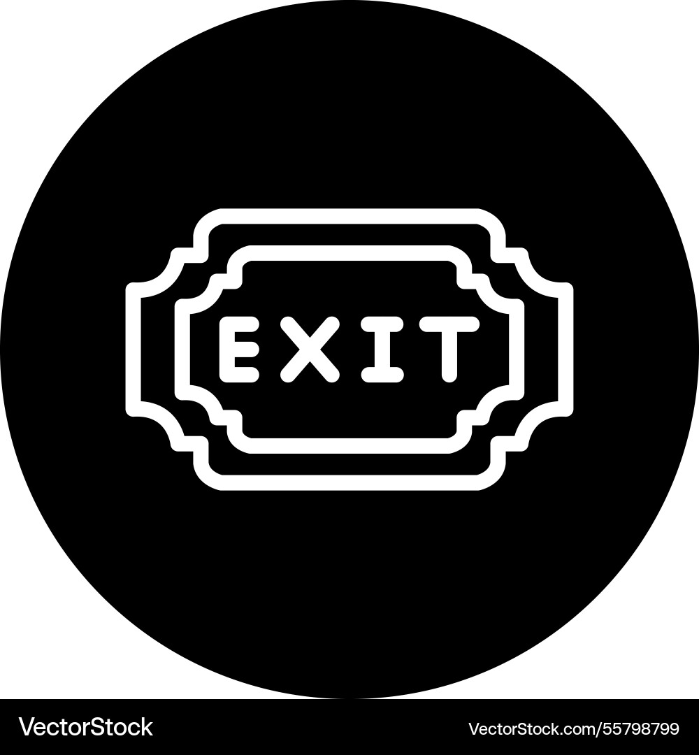 Exit icon design Vector Image