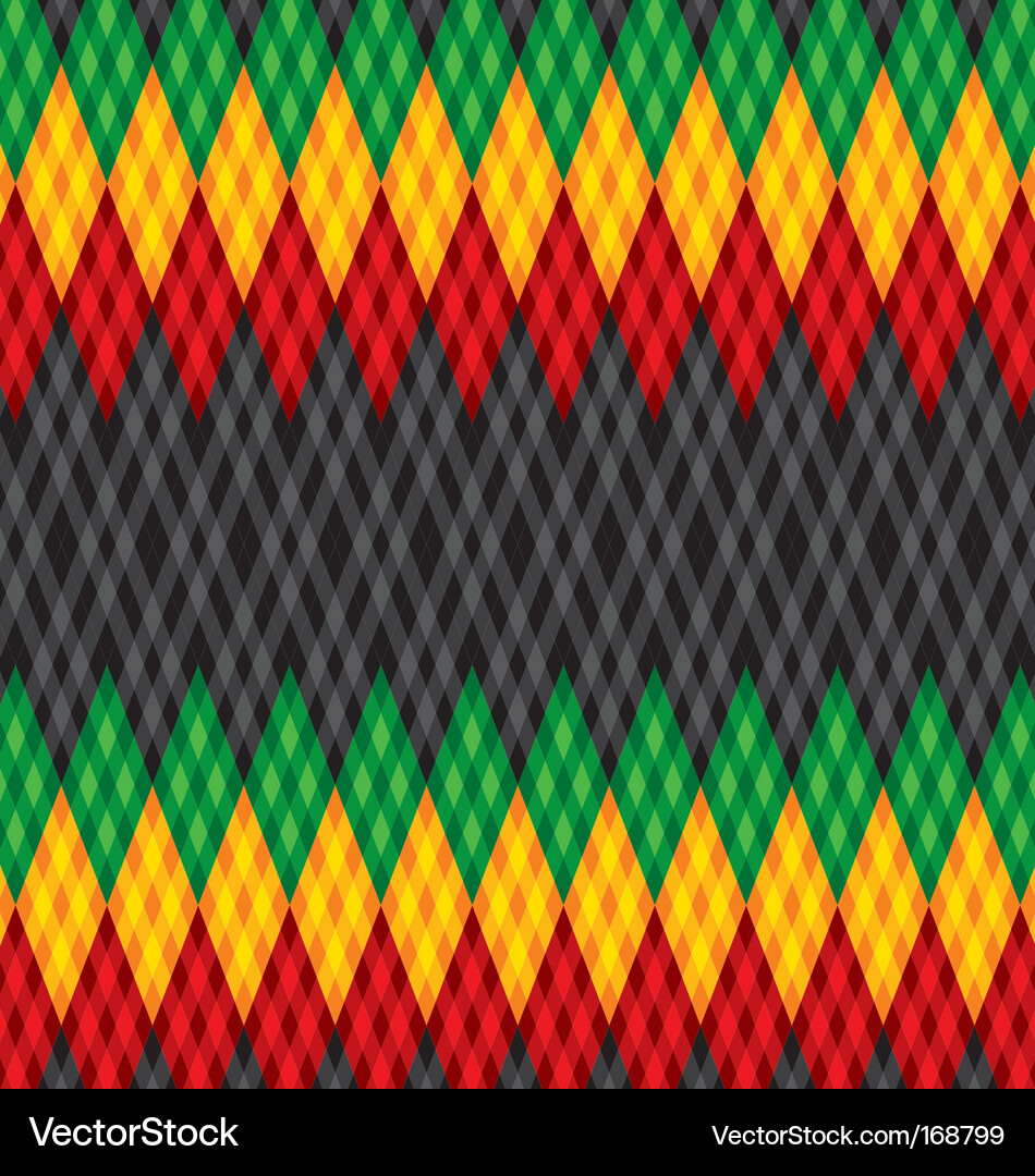 Rastafarian Pattern Vector Image