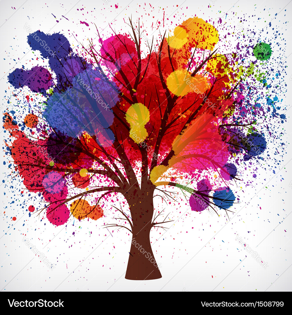 Tree with branches Vector Image