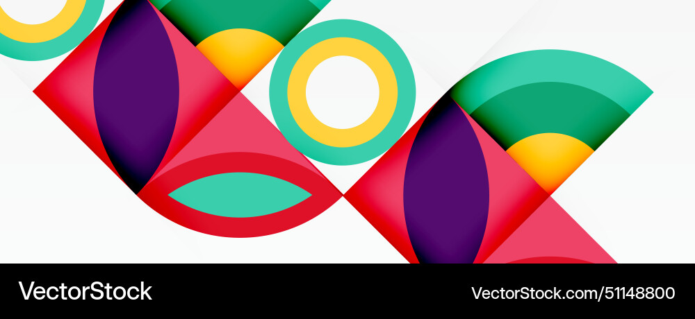 A colorful geometric pattern with circles A colorful geometric pattern with circles Vector Image