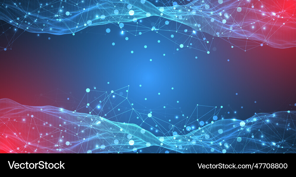 Abstract wave is made in a frame style template Abstract wave is made in a frame style template Vector Image