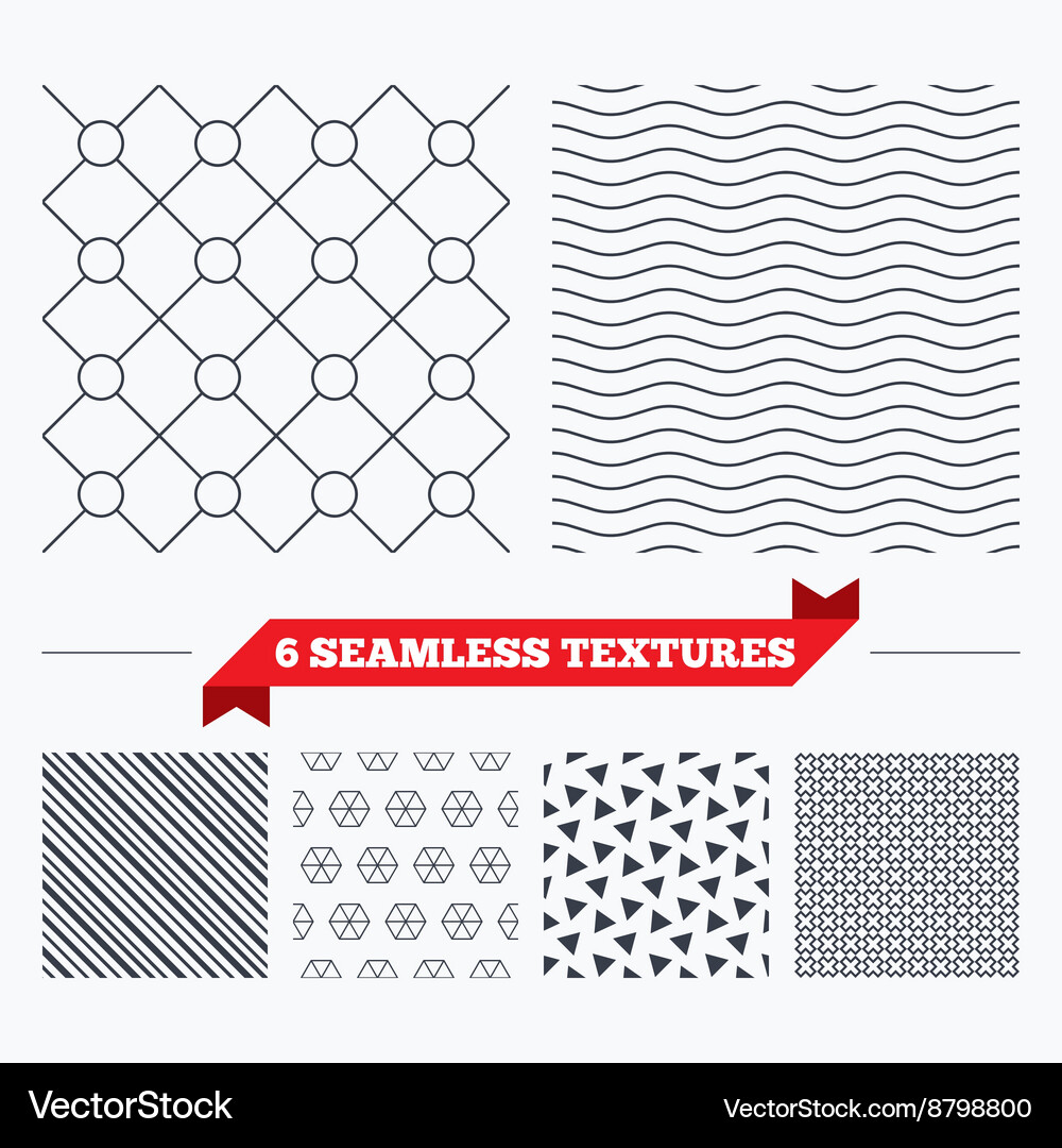 Circles grid stripped seamless pattern Vector Image