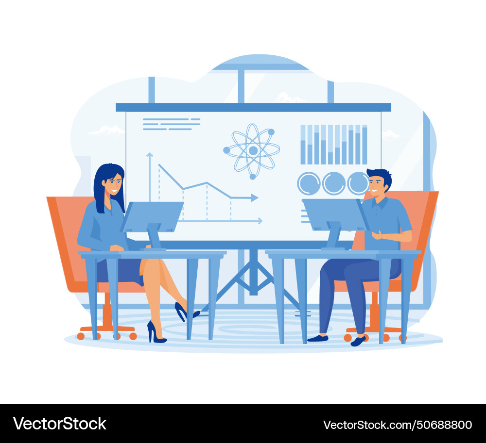 Data science concept software engineer vector image